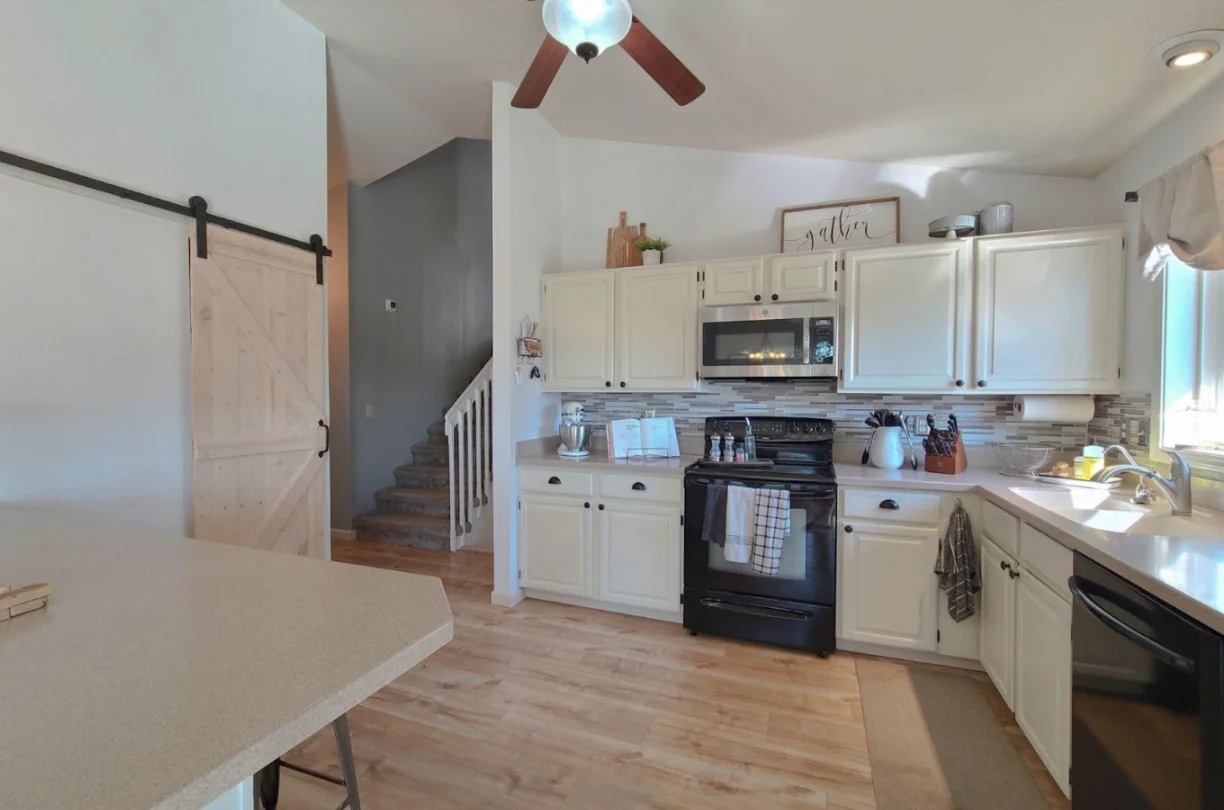 Waterproof Luxury Vinyl Flooring in a kitchen